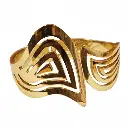 Elegant Geometric Gold Cuff Bracelet – Modern Statement Jewelry
