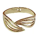Graceful Gold-Tone Wing Cutout Bracelet – Modern Artificial Jewellery for Women